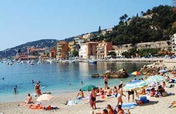 A beach in the south of France.