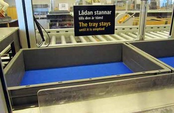 Airport security conveyor, Arlanda airport, Stockholm