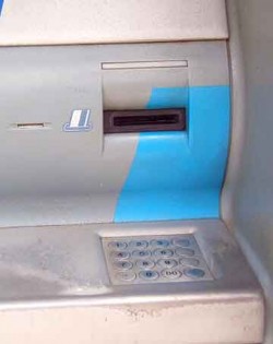 Credit card fraud: ATM: sucks data, spits cash.