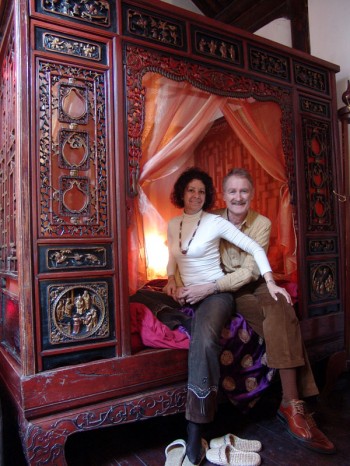 Bambi and Bob in the East Concubine Suite.