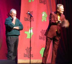 Bob Arno on stage in Moncton, Canada