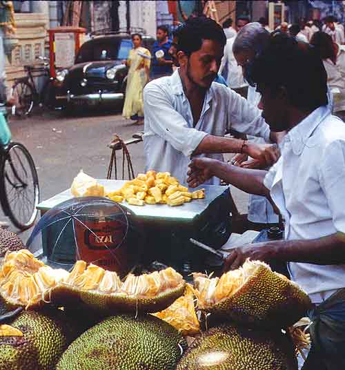 Eating Mumbai: Jackfruit for sale in Bombay, 1989