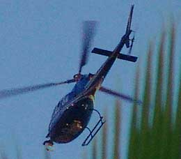 Police helicopter