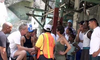 Muggers in Colon, Panama: It's disconcerting to be completely encircled by curious onlookers in a neighborhood like this one.