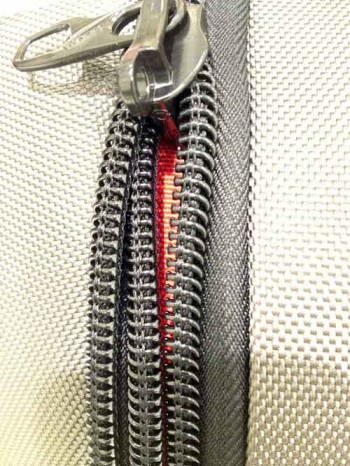 Luggage security: Delsey makes luggage with a double zipper.