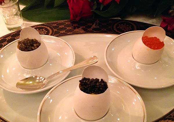 Vodka and Caviar in Russia:  Egg in egg: three times as good