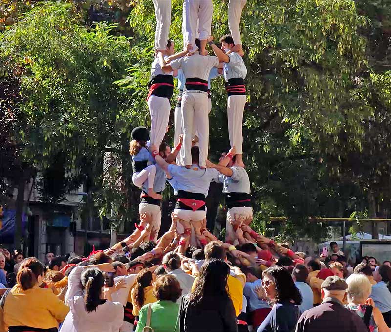 Castellers, the human towers