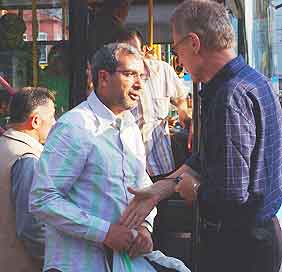 Istanbul pickpockets: With no common language, Bob Arno's interrogation of this pickpocket in Istanbul did not go far.