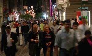 Istanbul pickpockets: The main drag in the "modern" part of Istanbul. Crowded day and night... but especially at night.