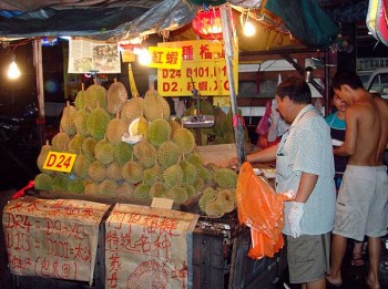 The world's best durian is sold on the streets of Malaysia, some claim.