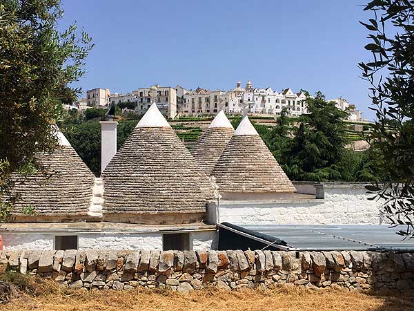 Locorotondo, a round hilltop town between Alberobello and Ostuni.