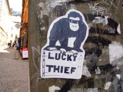 Graffiti in Stockholm: Lucky Thief proved to be an artist collective.