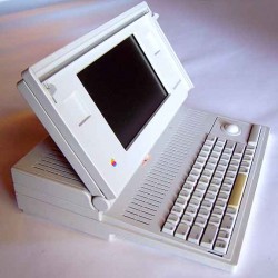 apple mac portable. The adorable, 16-pound baby.