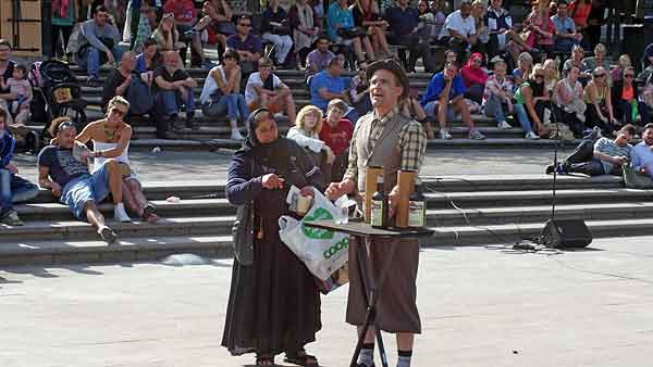 Beggars in Stockholm