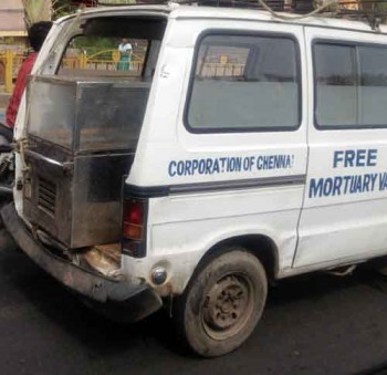 Horn OK please - Free mortuary van in Chennai, India