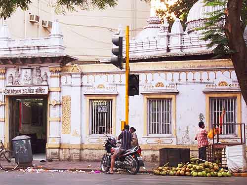 Eating Mumbai: I drank fresh coconut every day from this vendor around the corner from our hotel.