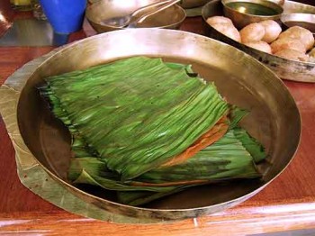 Eating Mumbai: Mysore paanki, steamed between banana leaves, is peel-and-eat spiciness.