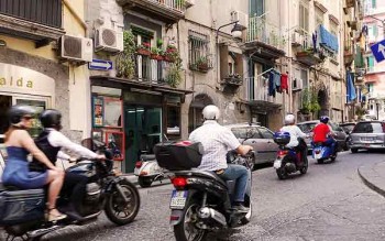 Quartieri Spagnoli, a scenic but dangerous part of Naples, Italy, where Rolex theft is rife.