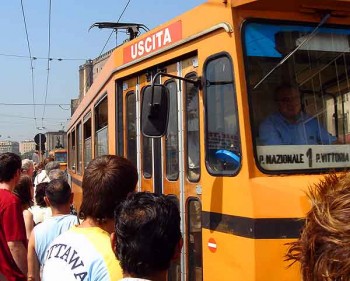 Pickpocket paradise is a crowded bus, tram, or train