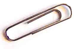 apple mac portable. paperclip