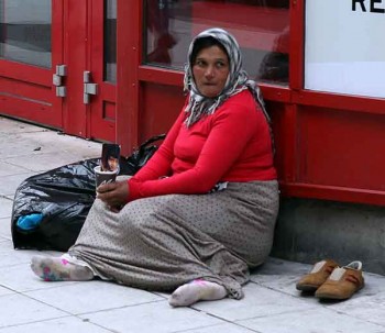 Beggars in Stockholm