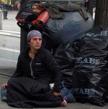 Beggars in Stockholm