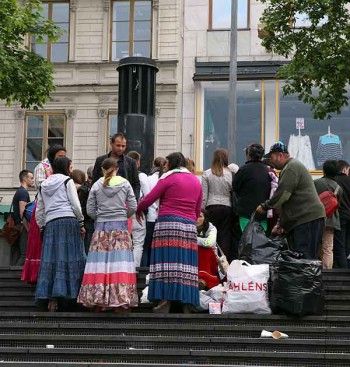 Beggars in Stockholm