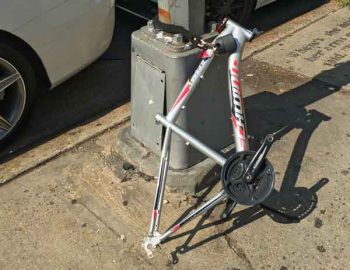 Stolen bike, or…? bike stripped by thieves