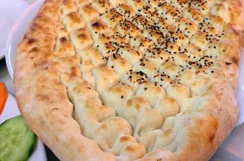 Turkish counterfeits: Turkish bread to go with mezze.