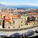 Naples panorama—view from our room at the San Francesco al Monte Hotel.