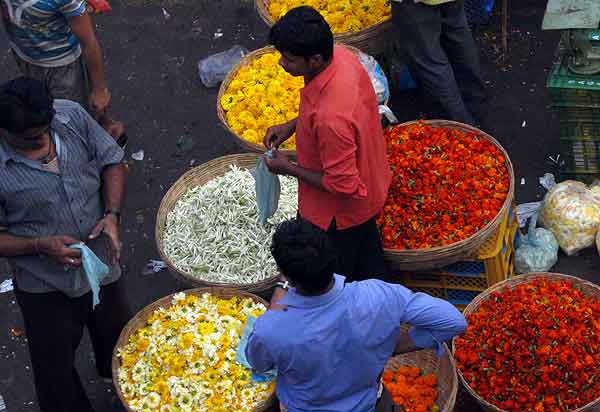 Mumbai flower mart